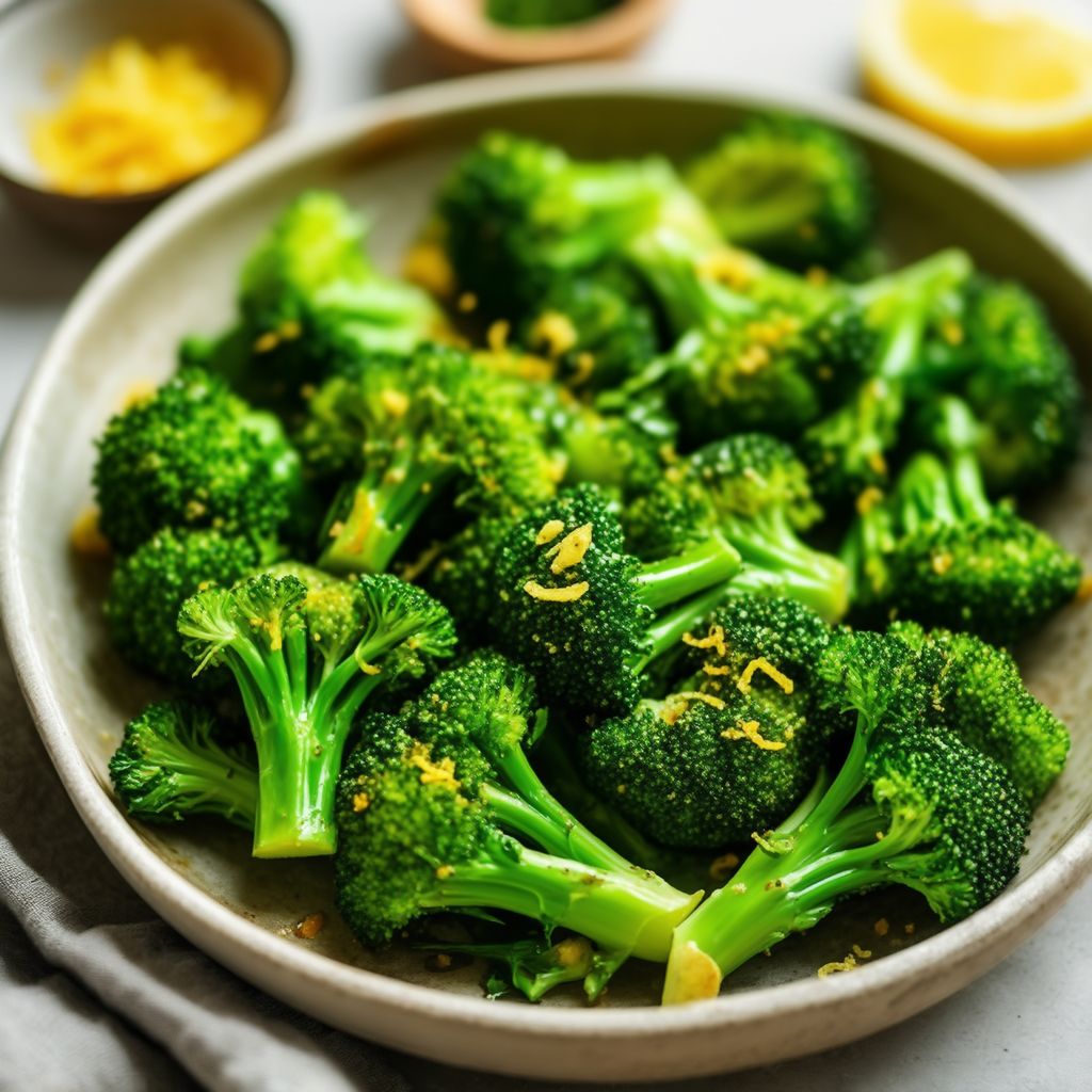 Crispy Lemon Garlic Broccoli