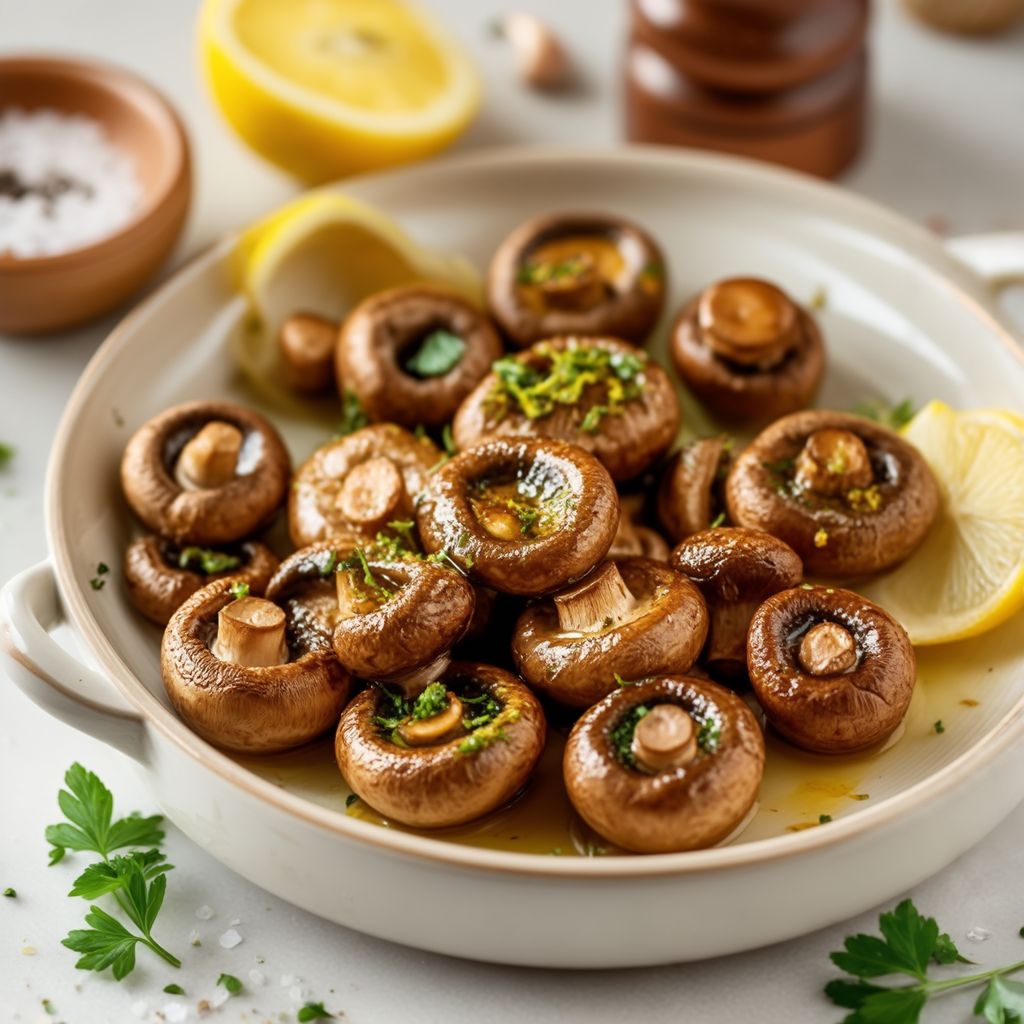 Garlic Herb Roasted Mushrooms
