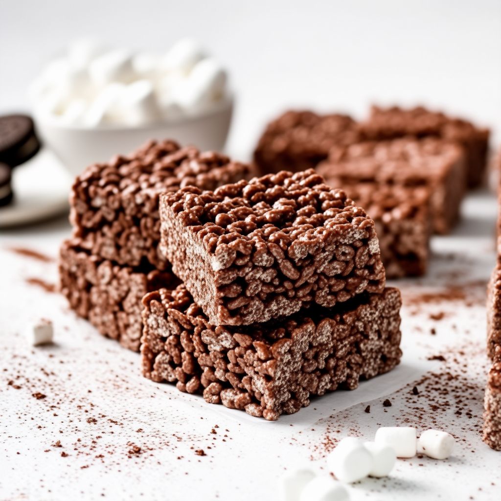 Schokoladenkekse Rice Krispies Leckereien