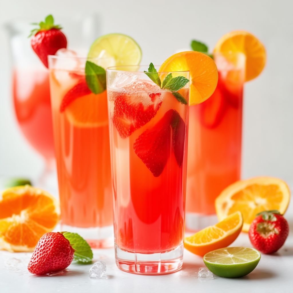 Rinfrescante Punch di Agrumi e Frutti di Bosco