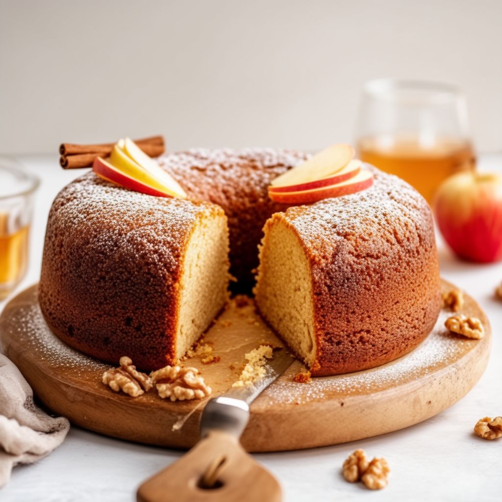 Gewürzter Apfel-Whiskey-Kuchen