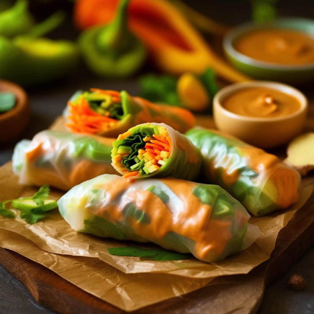 Sommerrollen mit Erdnusssauce selber machen (schnell & einfach!)