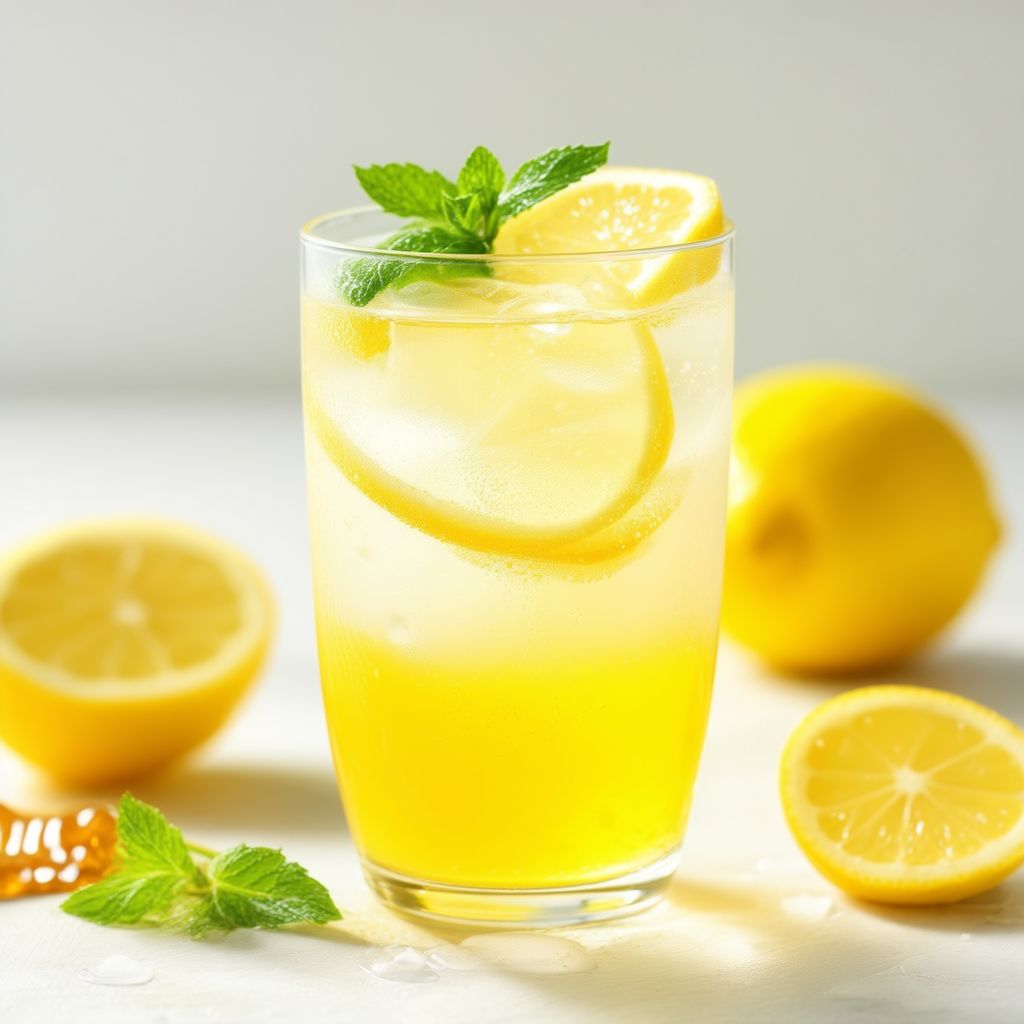 Spritziger Zitronen-Sparkle-Refresher
