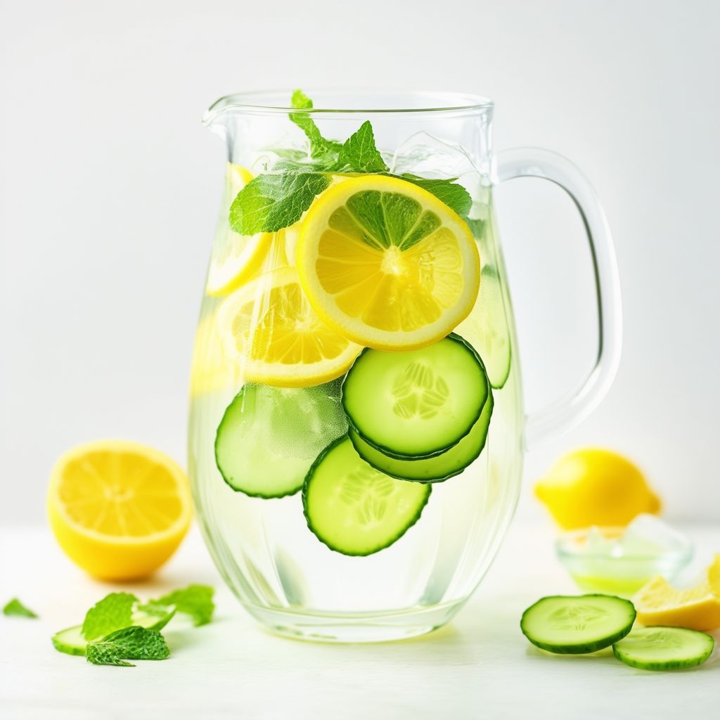 Zesty Lemon and Cucumber Infused Water