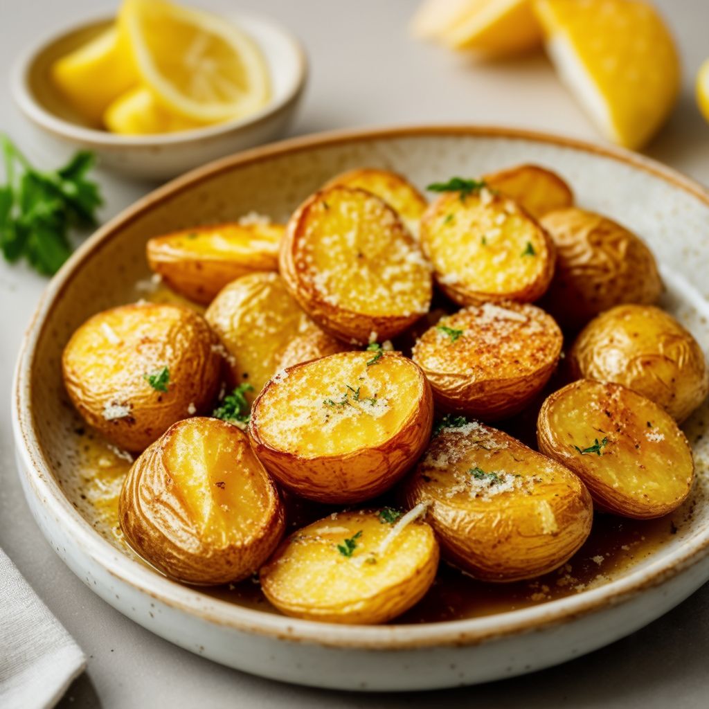 Herb-Infused Lemon Butter Roasted Potatoes