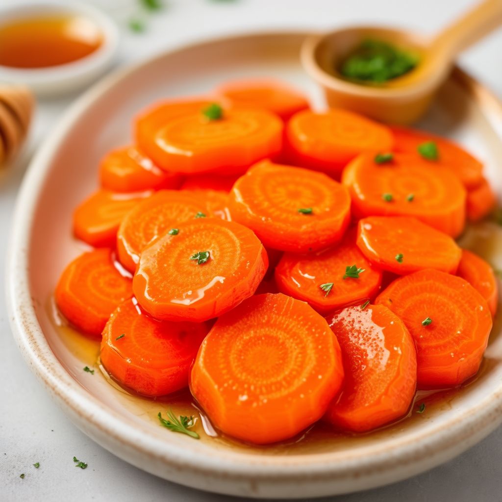 Glazed Honey Carrot Rounds