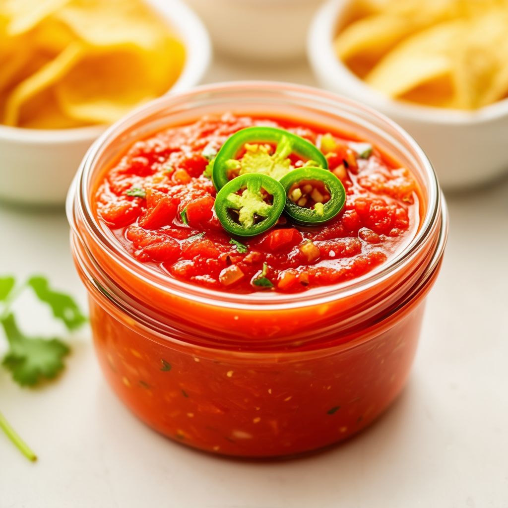 Würzige Tomaten-Jalapeño-Salsa