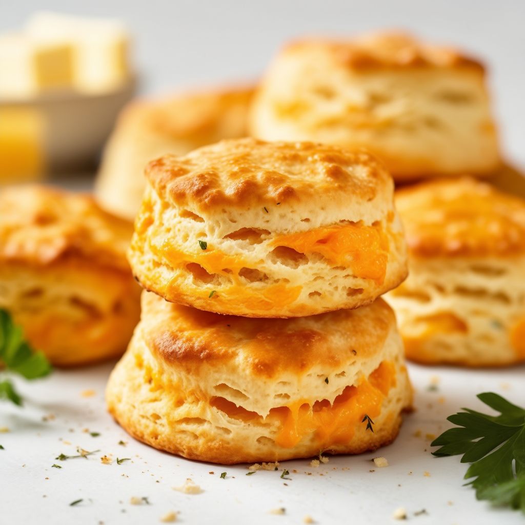 Herzhafte Cheddar-Kräuter-Brötchen