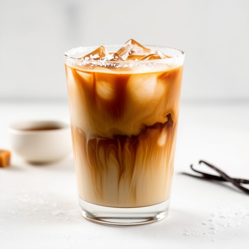 Creamy Caramel Vanilla Iced Coffee