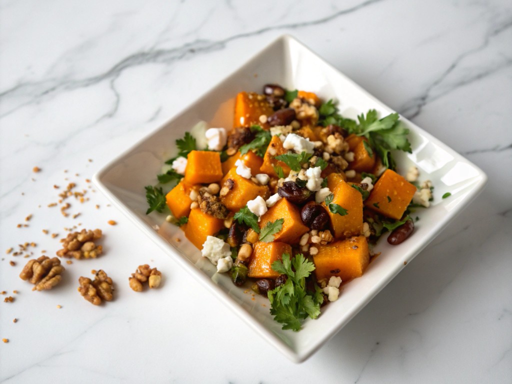 Libanesischer Gerösteter Kürbissalat