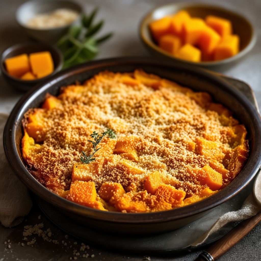 Savory Butternut Squash Casserole