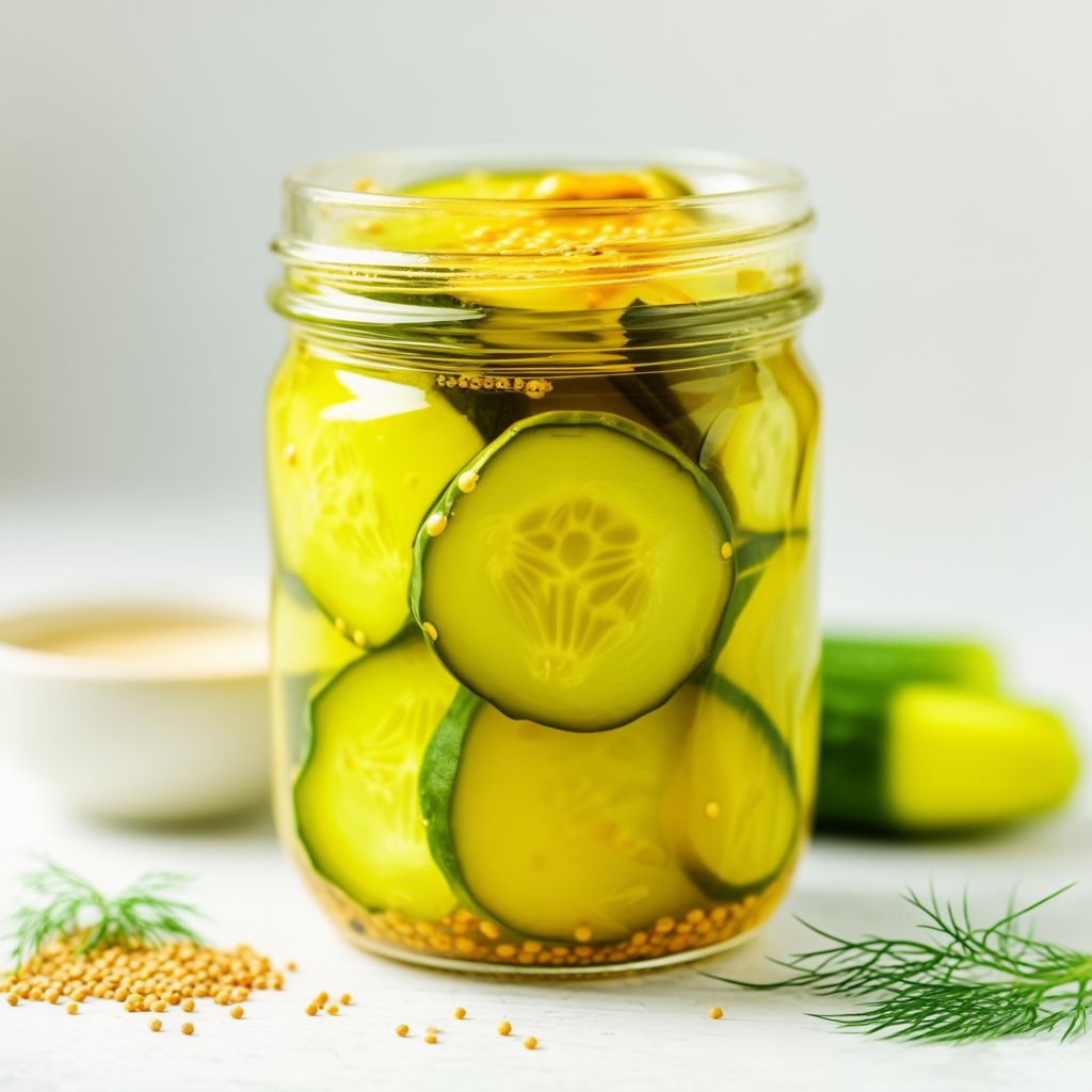 Homemade Zesty Mustard Pickles