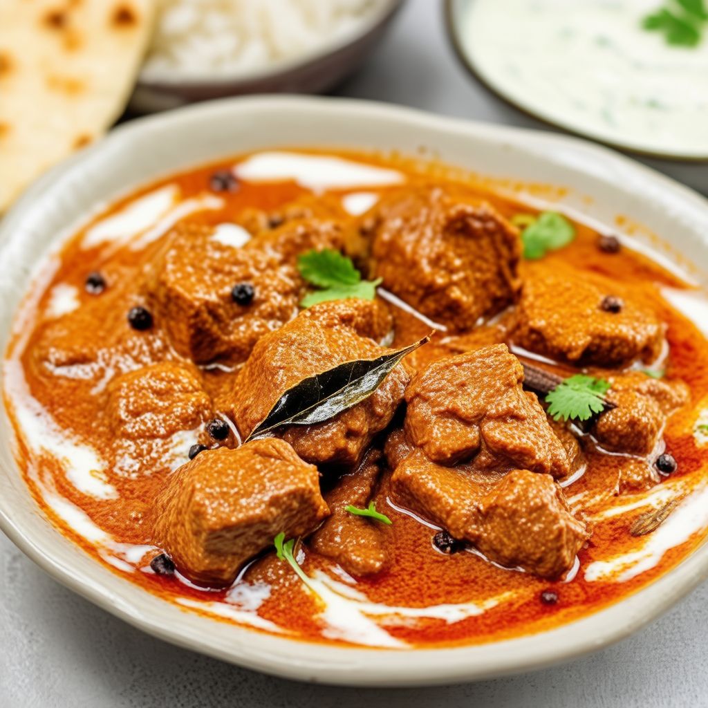 Gewürzter Lamm-Curry mit Joghurtsoße