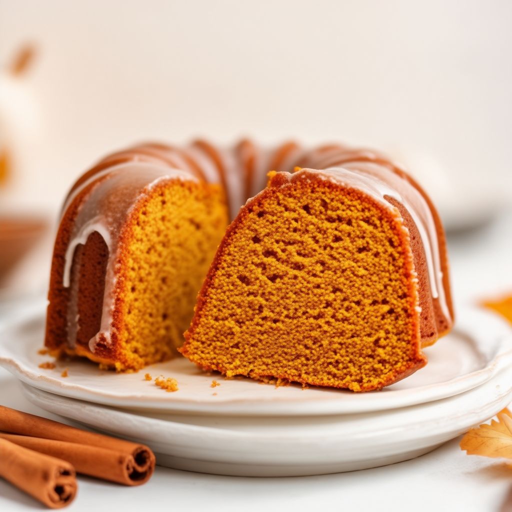 Gewürzter Kürbis-Bundt-Kuchen mit Zimtglasur