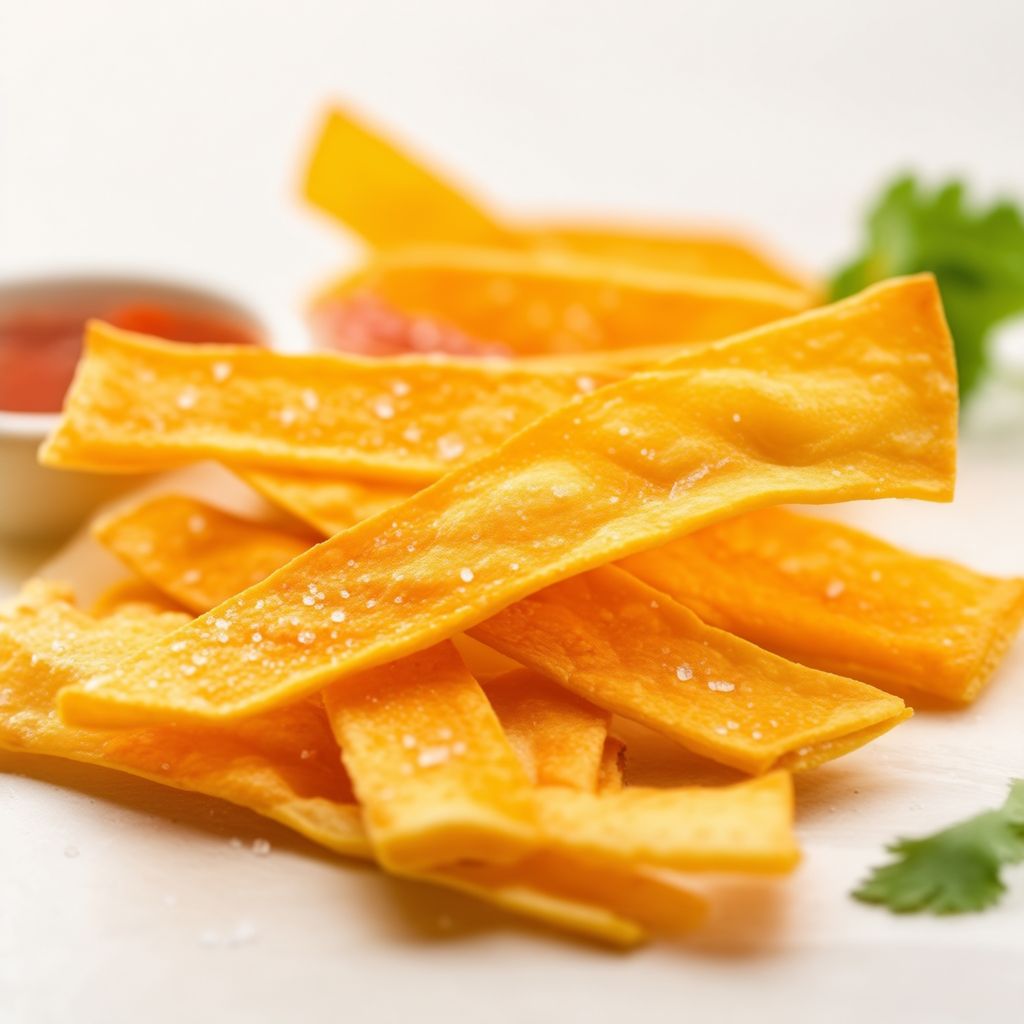 Crispy Baked Tortilla Strips
