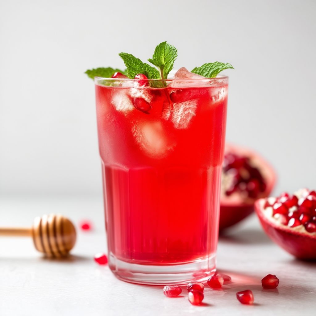 Refreshing Hibiscus-Pomegranate Iced Tea