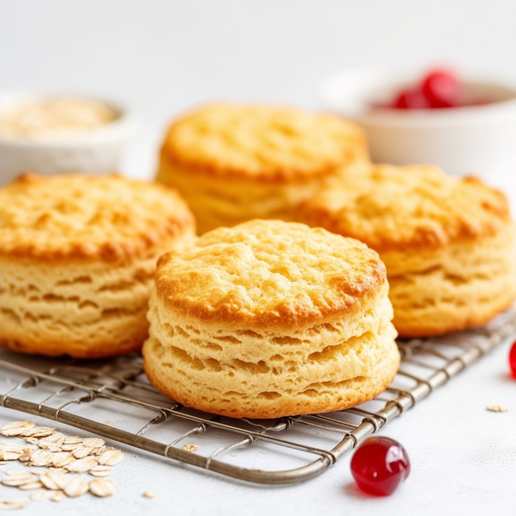 Golden Oat Vanilla Biscuits