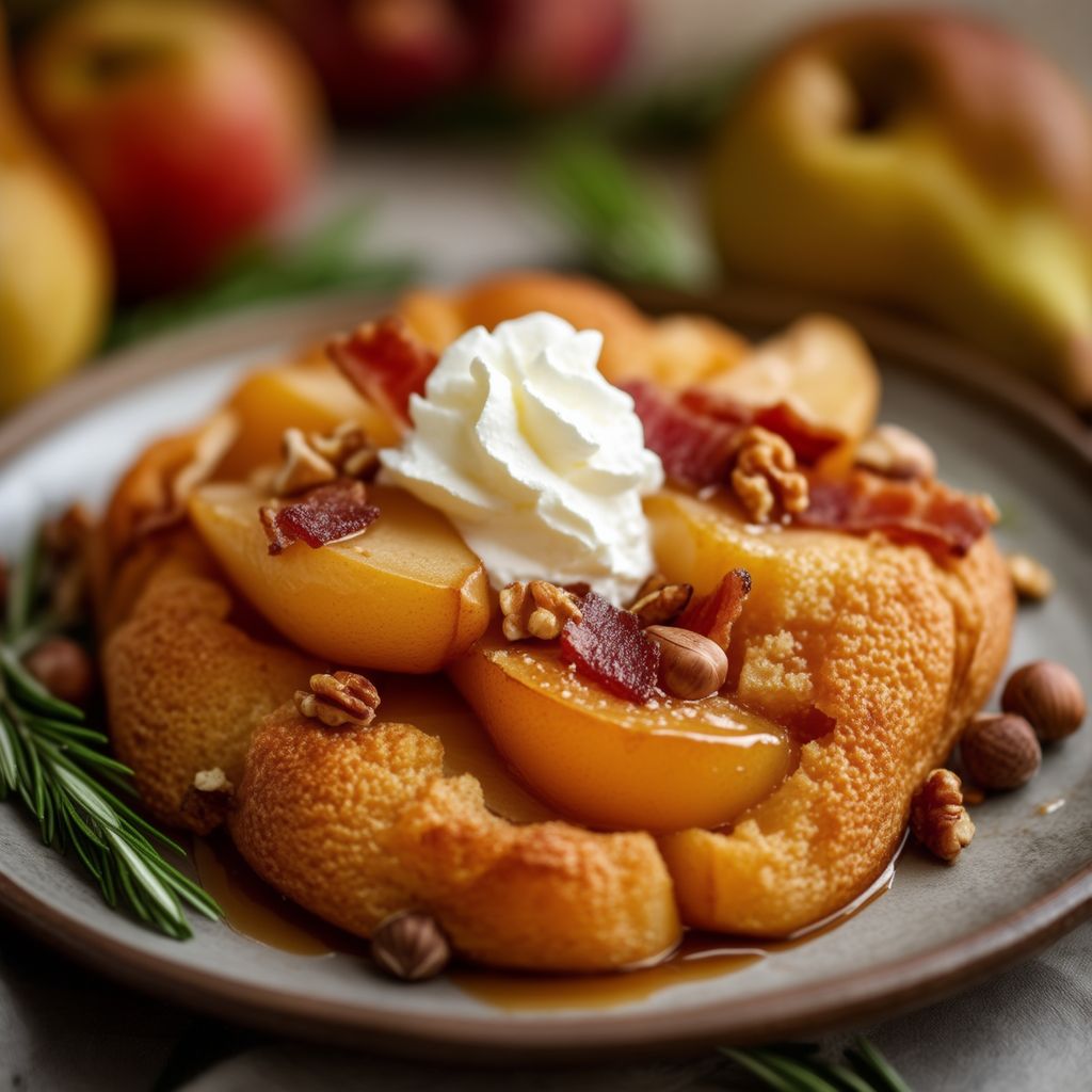 Herbsternte Obst- und Nussauflauf