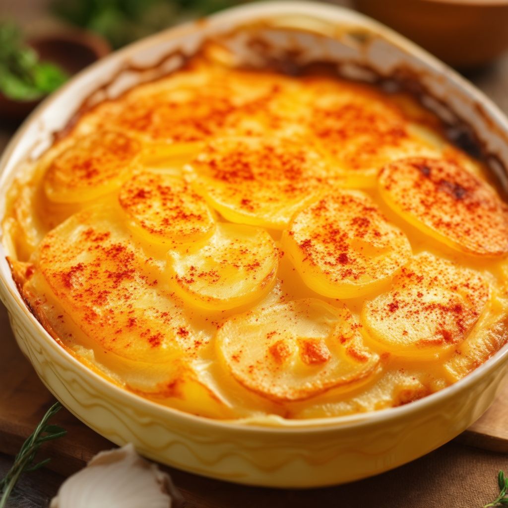 Cheesy Potato Bake with a Twist