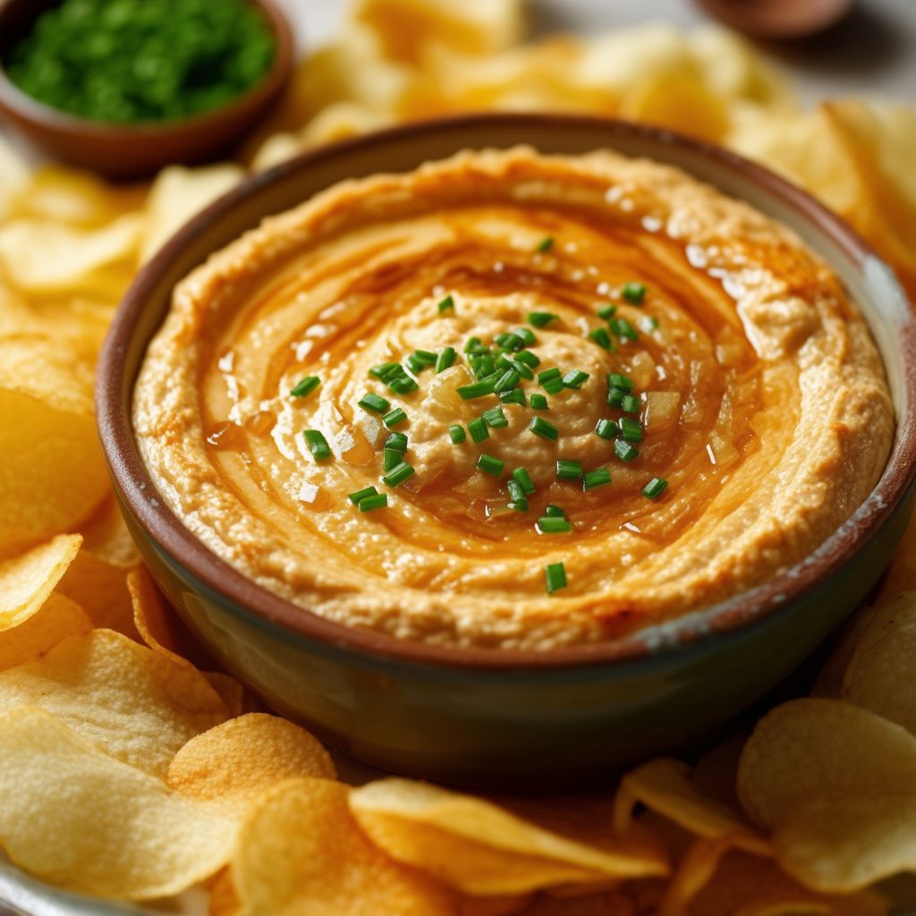 Cremiger karamellisierter Zwiebel-Dip