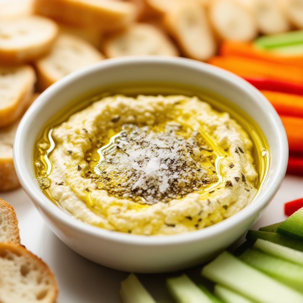 Kräuter-Parmesan-Knoblauch-Öl-Dip