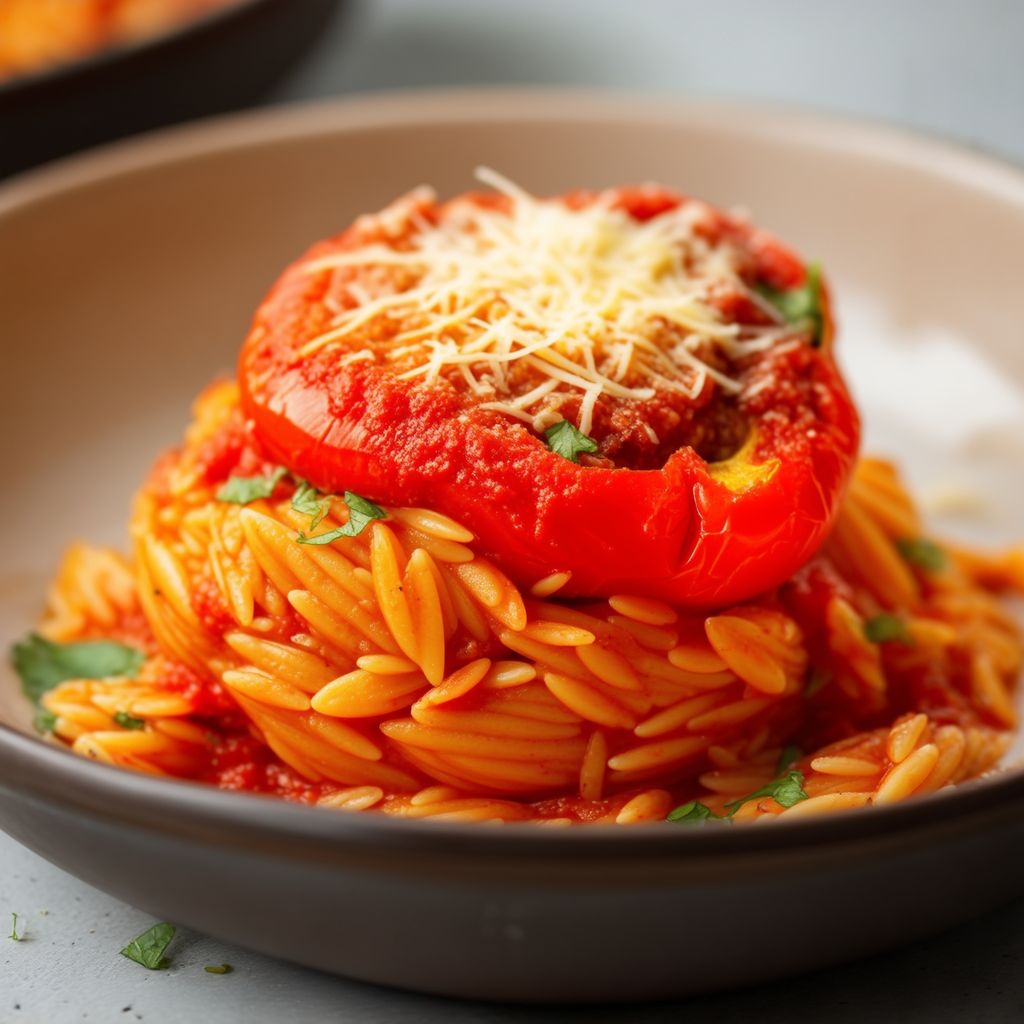 Gruselige gefüllte Paprika-Pasta