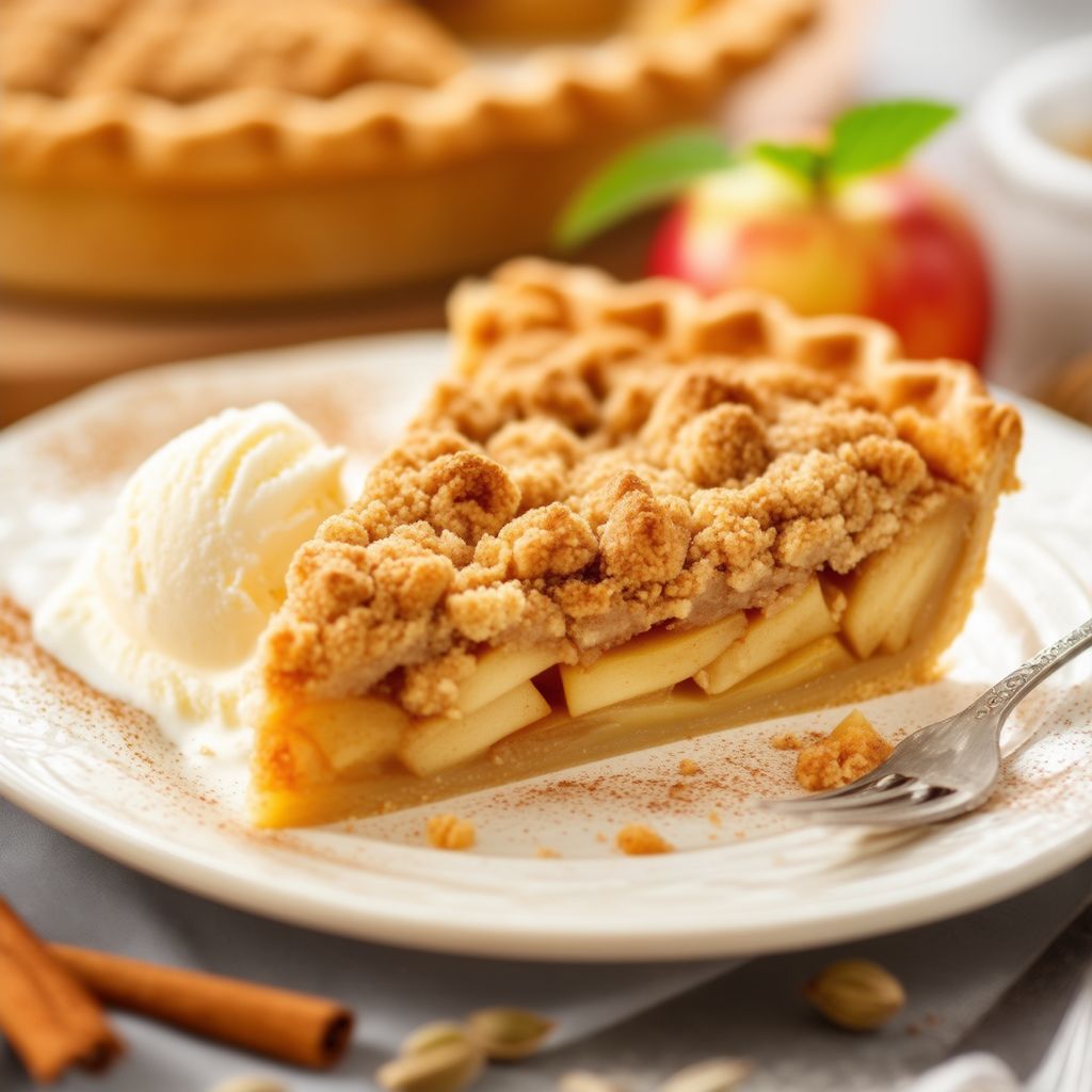 Swedish Apple Crumble Pie