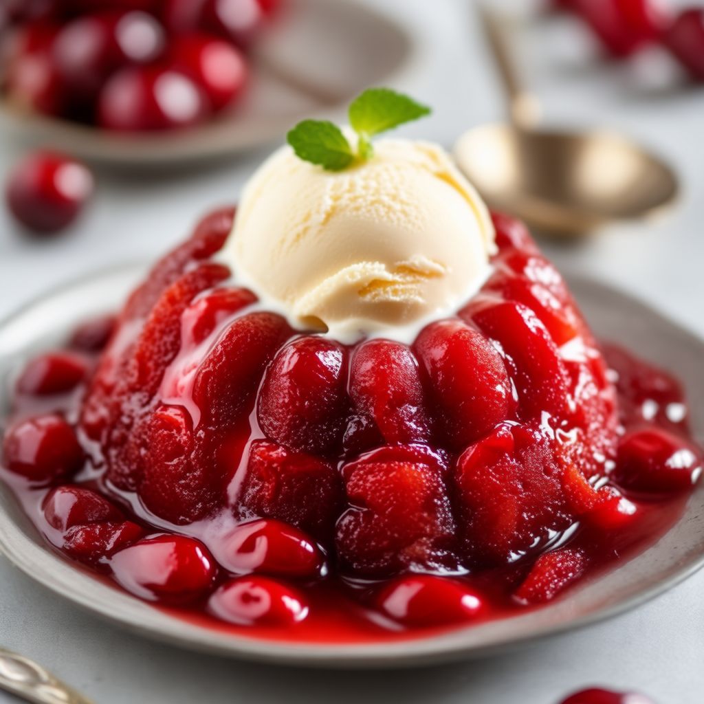 Kirschen-Delight-Pudding