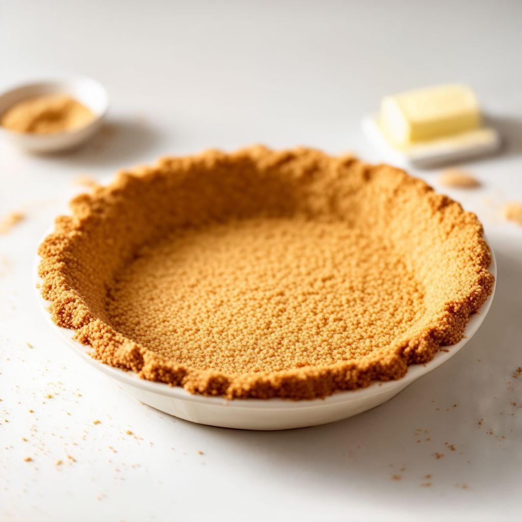 Schneller Mikrowellen-Grahamcracker-Kuchenboden