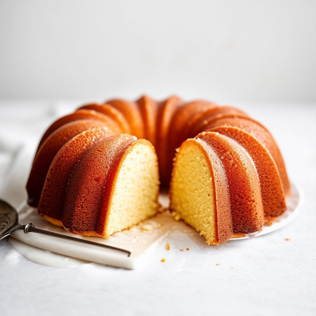 Torta Bundt alla Vaniglia e Panna Acida