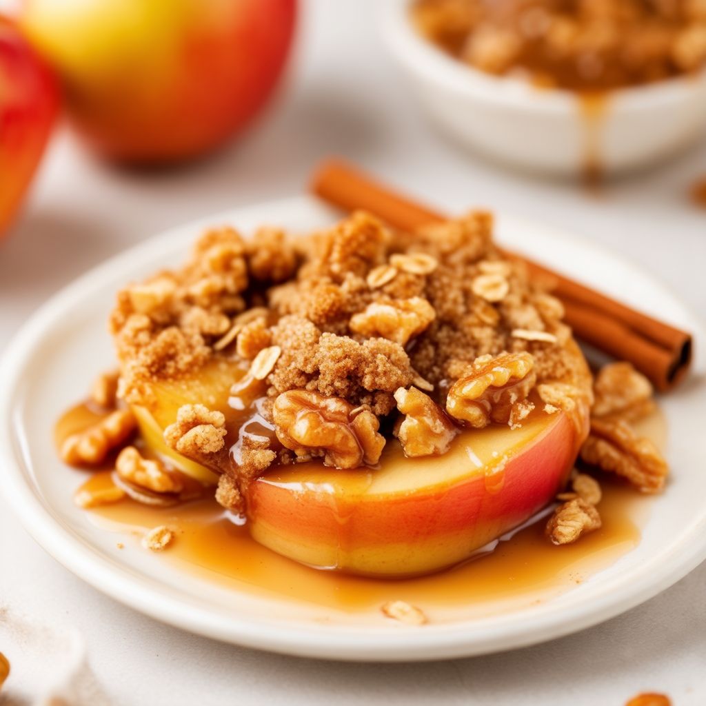 Delizia di Crumble di Mele Caramellate