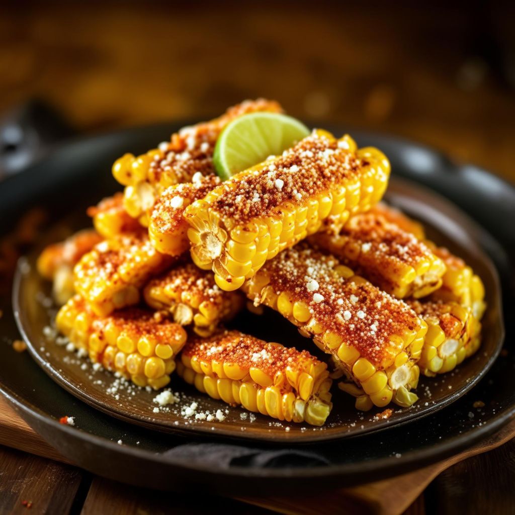 Spicy Corn Ribs with Chili Crisp and Cotija