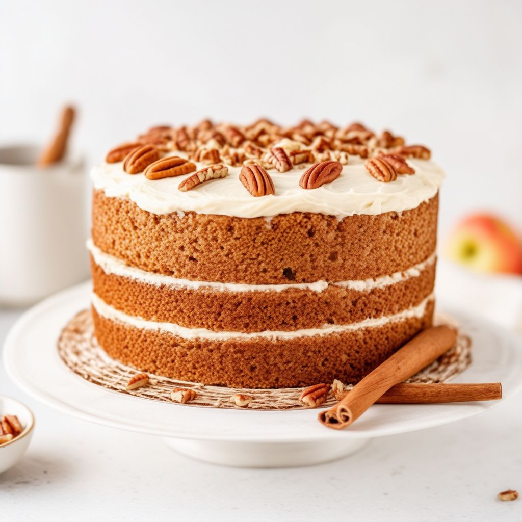 Torta di Mele Speziata con Glassa Cremosa