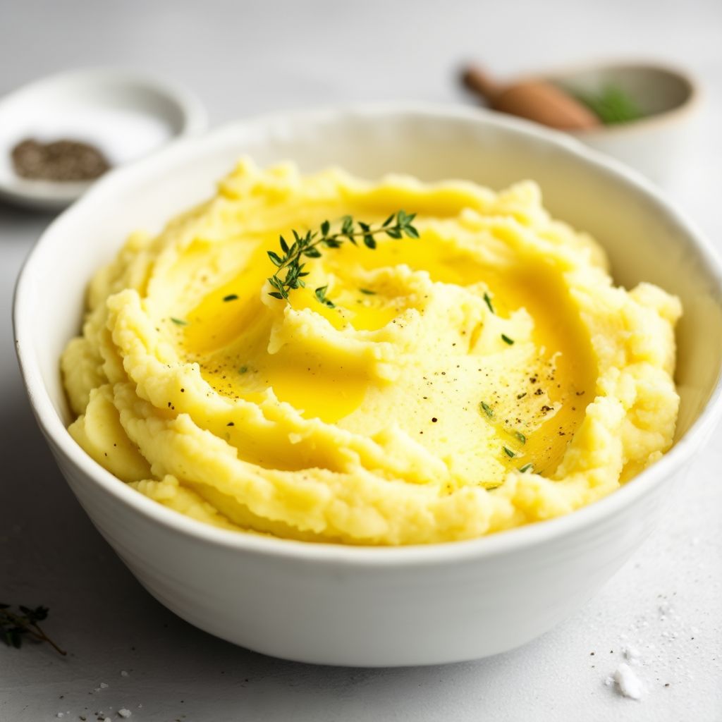 Cremige Brie- und Kräuter-Kartoffelpüree