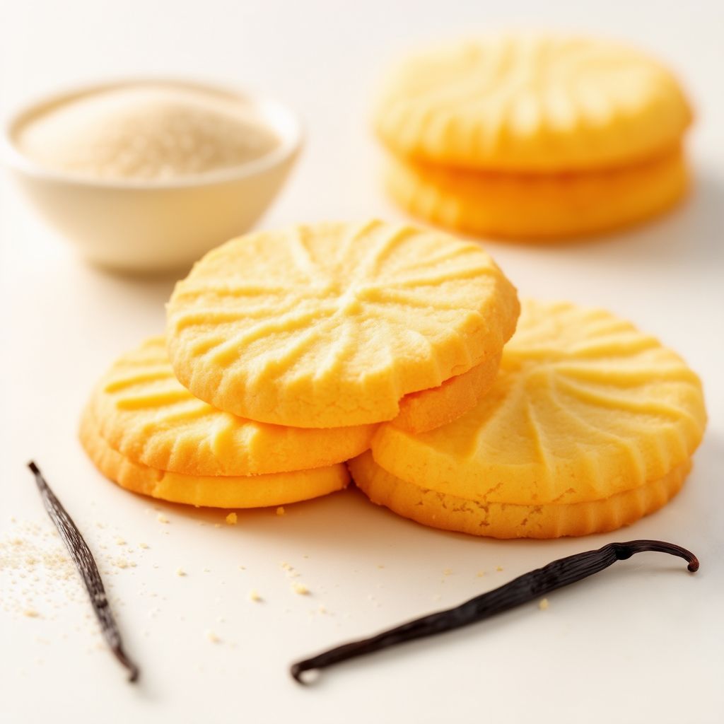 Goldene Vanillebutterkekse