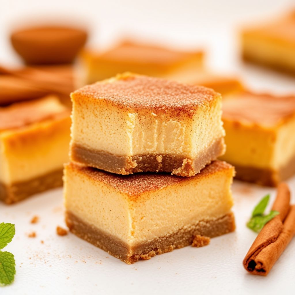 Barrette di Cheesecake con Zucchero e Cannella