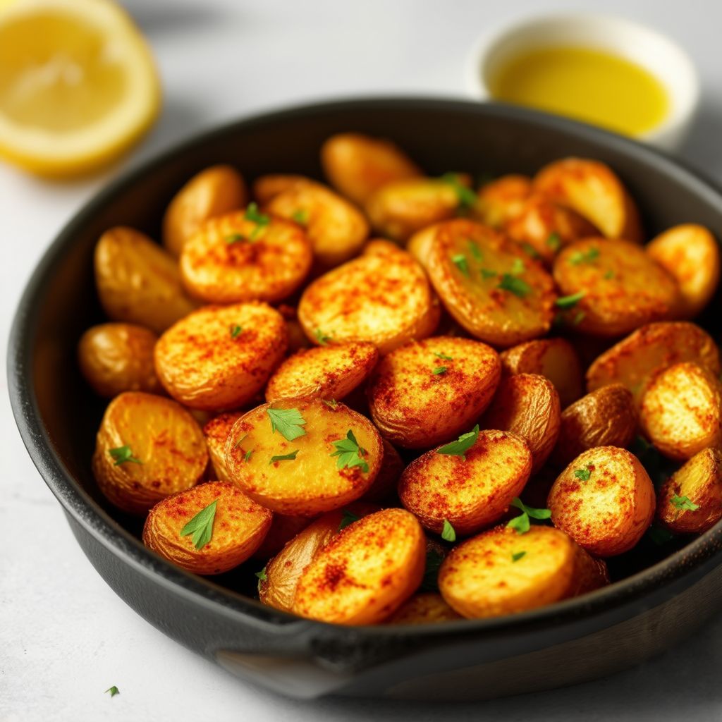 Patate Croccanti in Padella con Paprika Affumicata e Scorza di Limone