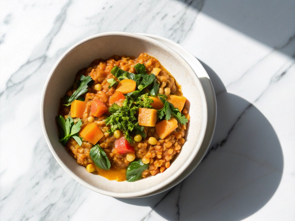 Veganes Linsen‑Curry