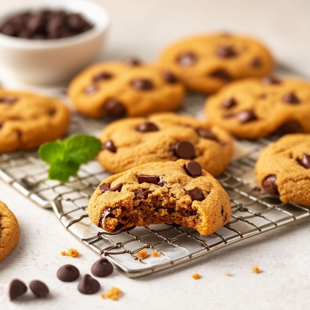 Biscotti Vegani Morbidi con Gocce di Cioccolato