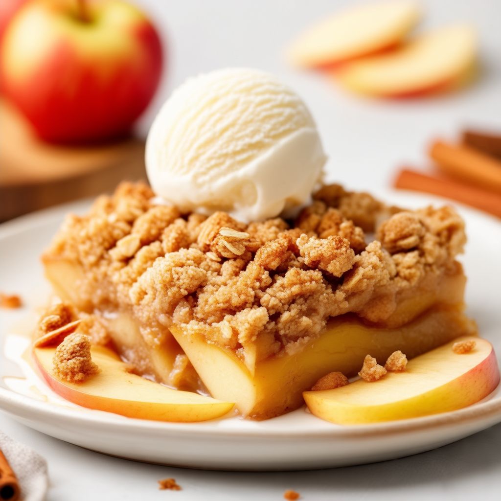 Zimt-Apfel-Crumble-Delight