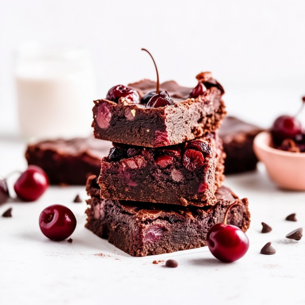 Rich Chocolate Cherry Bliss Bars