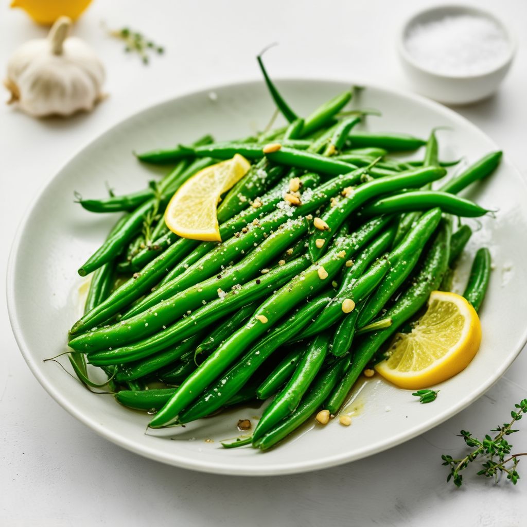 Knoblauch-Zitronen-Grüne-Bohnen-Delight