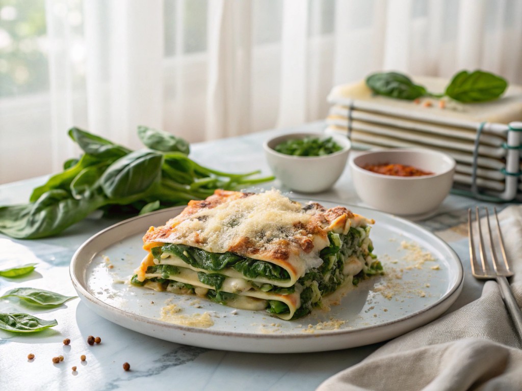 Spinat-Lasagne