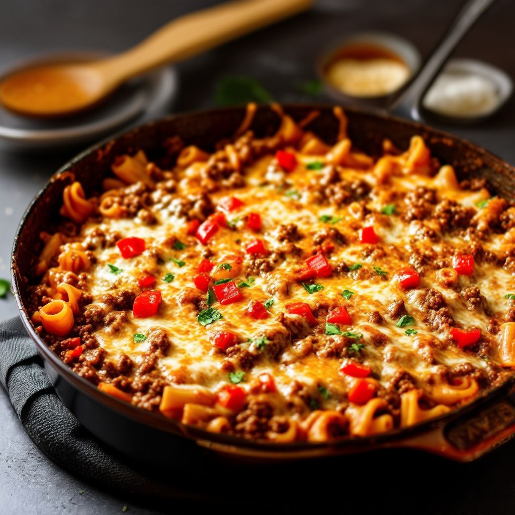 Cheesy Beef Pasta Skillet