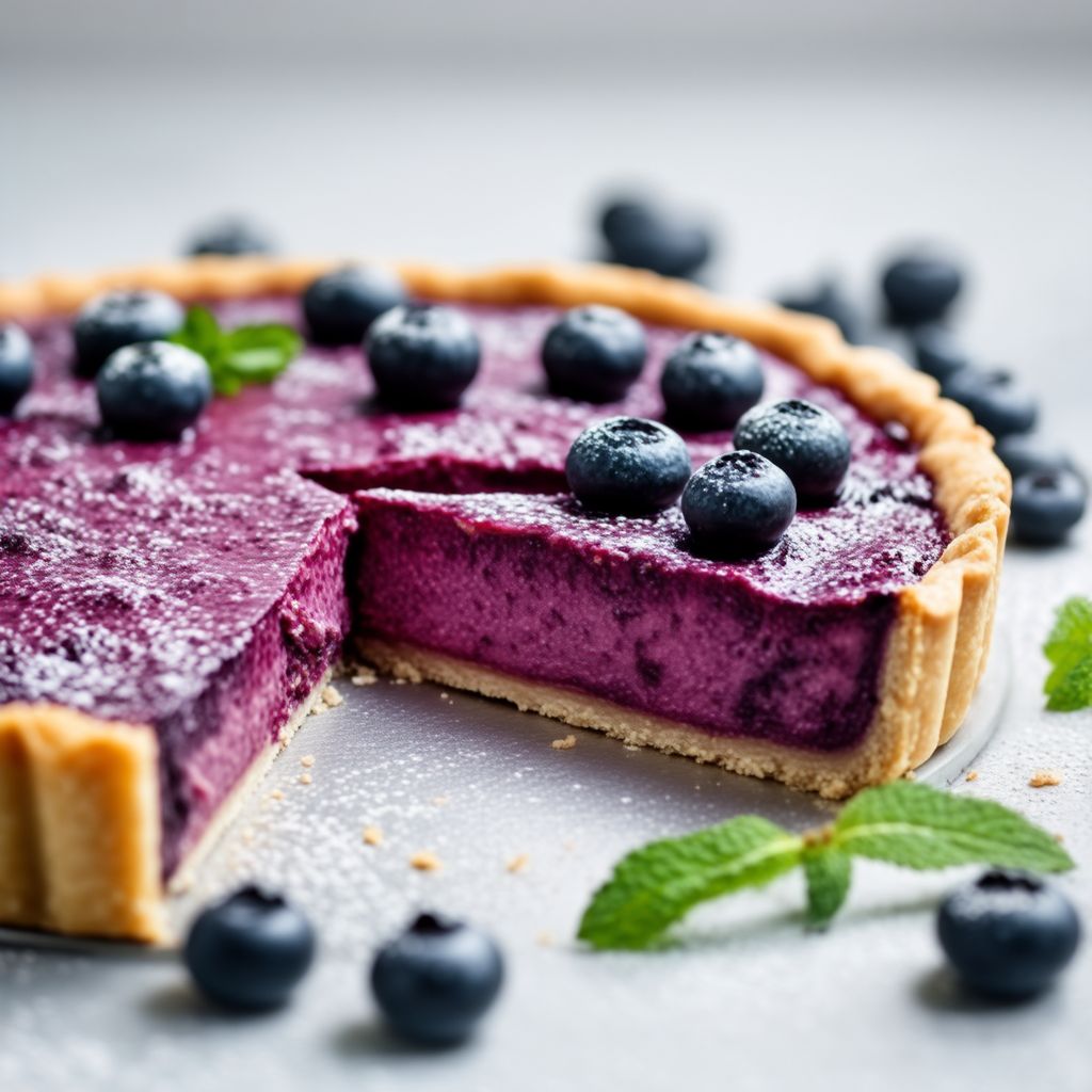 Cremige Heidelbeertorte