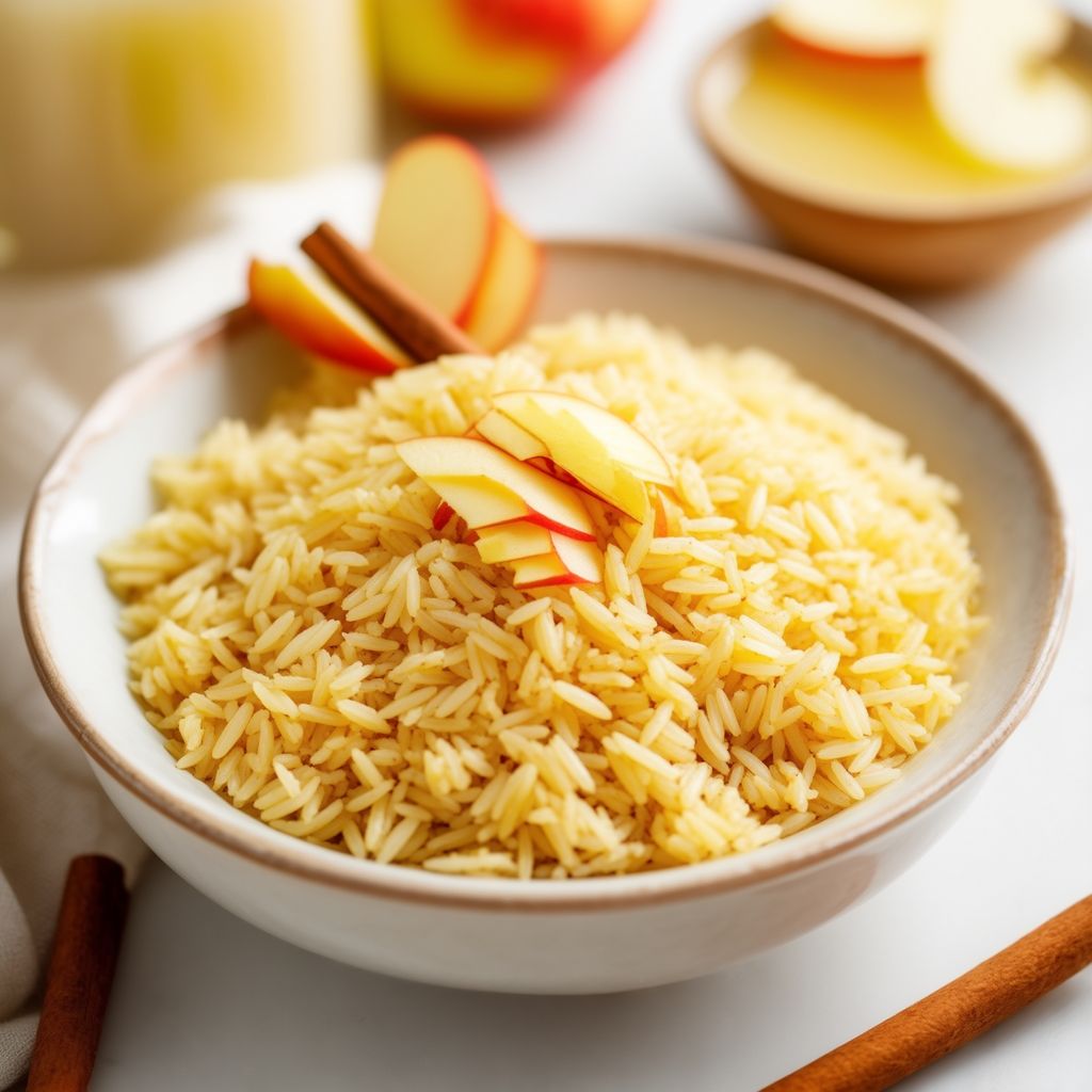 Aromatischer Basmati-Reis mit Apfel und Ingwer