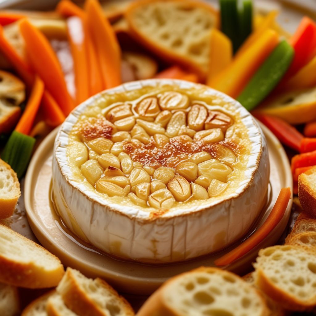 Garlic-Infused Baked Brie