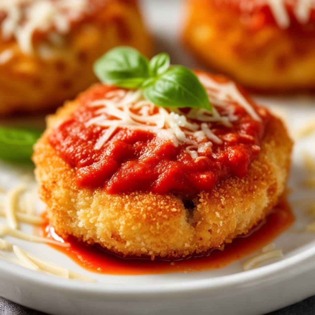 Knusprige Hähnchen-Parmesan-Patties