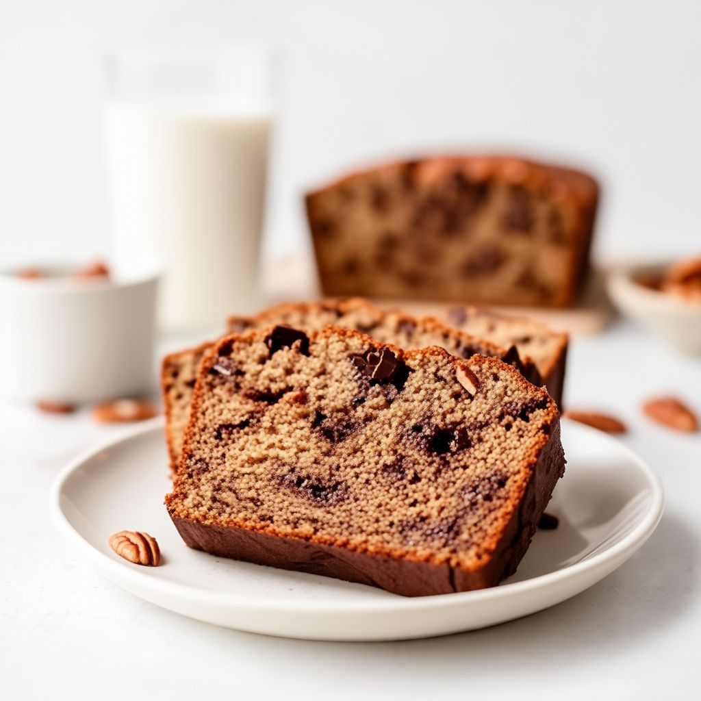 Pane al Cioccolato e Banane con Noci Pecan