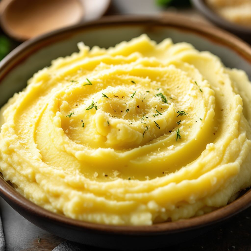 Purè di Patate Cremoso all'Aglio e Parmigiano